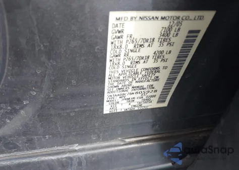 2006 Infiniti Qx56 из США, поврежденный, VIN 5N3AA08C76N805928